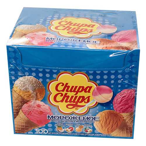 Карамель Chupa Chups мороженное ассорти 12 г 100 штук в Несте Ойл