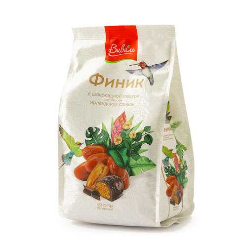 Конфеты Виваль Финик в шоколадной глазури со вкусом ирландских сливок 200г в Несте Ойл