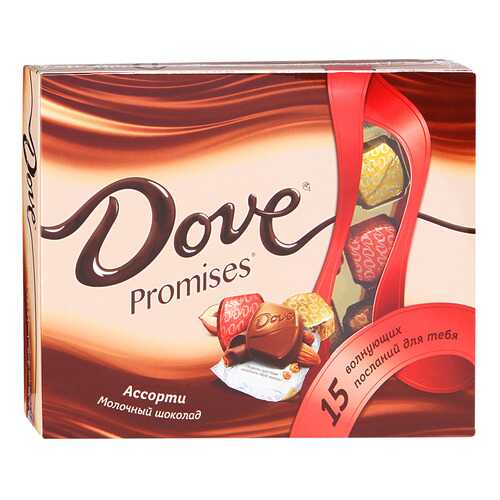 Шоколадный набор Dove promises ассорти молочный 118 г в Несте Ойл