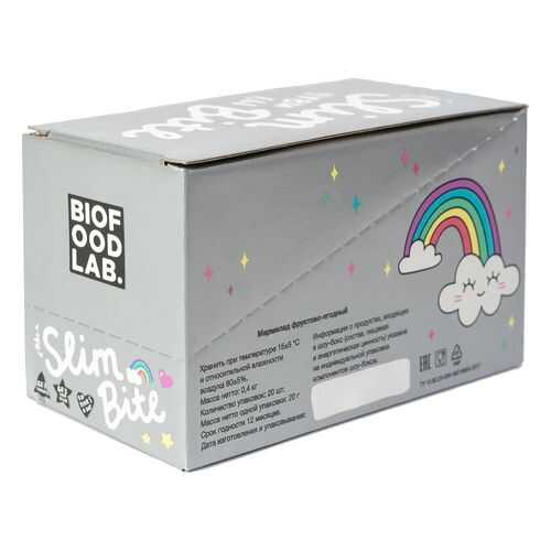 Мармелад Фруктово-ягодный Bite Slim Unicorn Черная Смородина 20 штук по 20 г в Несте Ойл