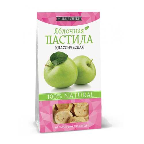 Яблочная пастила Живые снеки классическая 4*35 г в Несте Ойл