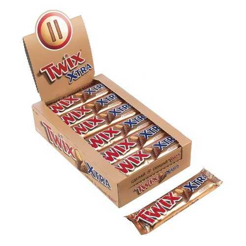 Батончик Twix xtra шоколадный 82 г 24 штуки в Несте Ойл