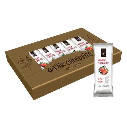 Шоколад без сахара KONJAK CHOCOLATE Клубничный, кор. 10 шт. в Несте Ойл