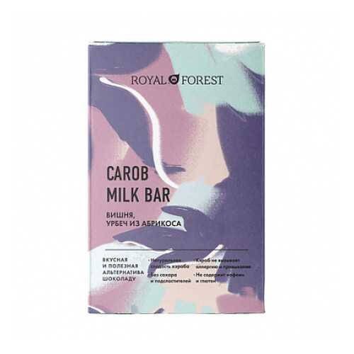 Шоколад Carob Milk Bar Вишня, урбеч абрикосовый Royal Forest 50 г в Несте Ойл