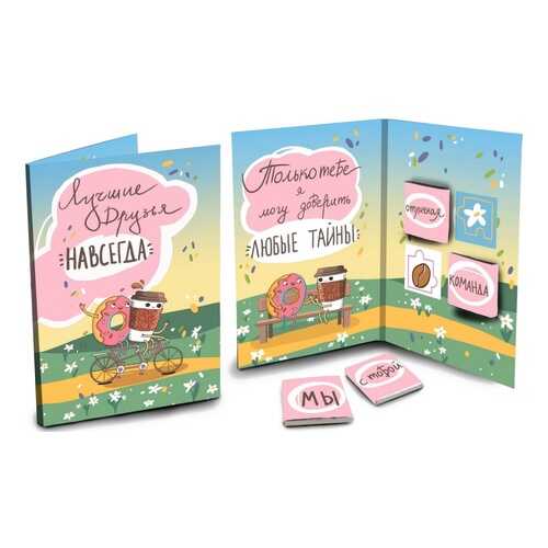 Шоколад Chokocat Лучшие друзья, молочный, открытка, 20 гр в Несте Ойл