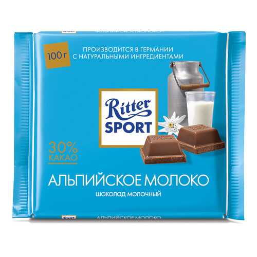 Шоколад молочный Ritter Sport с альпийским молоком и начинкой из шоколадного мусса 100 г в Несте Ойл