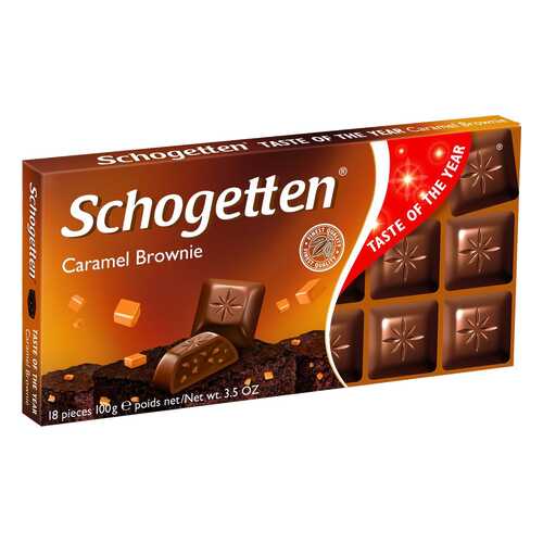 Шоколад Schogetten caramel brownie chocolate 100 г в Несте Ойл