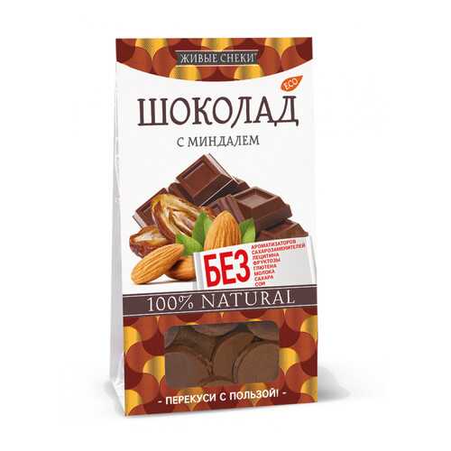 Шоколад Живые снеки с миндалем 4*100 г в Несте Ойл