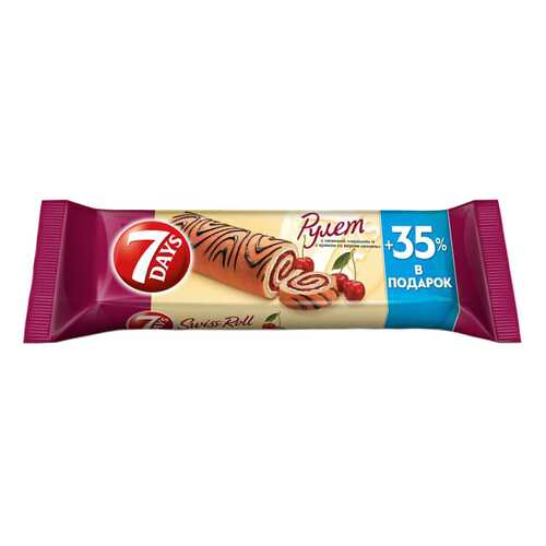 Рулет 7 Days с начинкой черешня 300 г в Несте Ойл