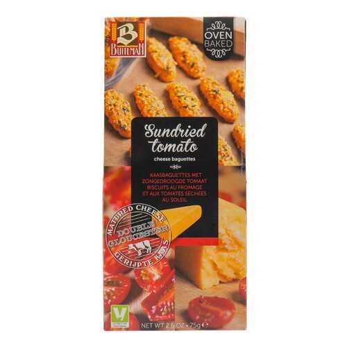 Печенье Buiteman с сушёными помидорами и двойным глочестерским сыром Sundried Tomato 75г в Несте Ойл