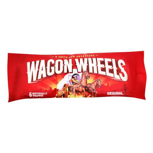 Печенье Wagon wheels original с суфле покрытое глазурью с ароматом шоколада 216 г в Несте Ойл