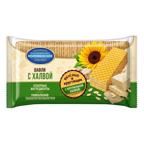 Вафли КОЛОМЕНСКОЕ с халвой 220г*5 шт в Несте Ойл