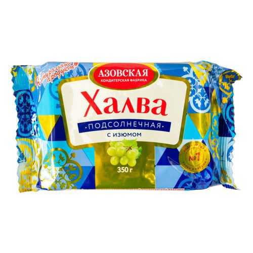 Халва подсолнечная Азовская кондитерская фабрика с изюмом 350 г в Несте Ойл