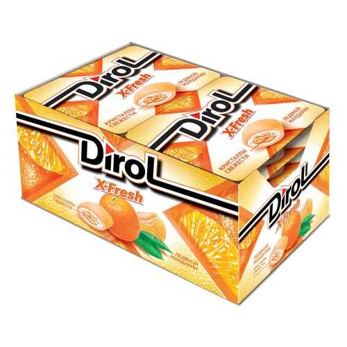 Жевательная резинка Dirol X-Fresh ледяной мандарин 12 шт в Несте Ойл