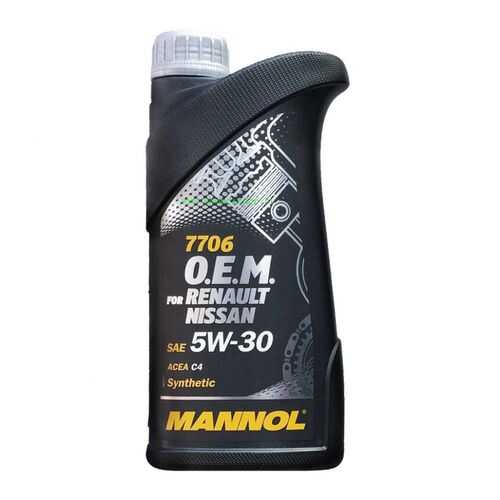 7706 MANNOL O.E.M. for RENAULT NISSAN 5W-30 1 л. Синтетическое моторное масло 5W30 в Несте Ойл