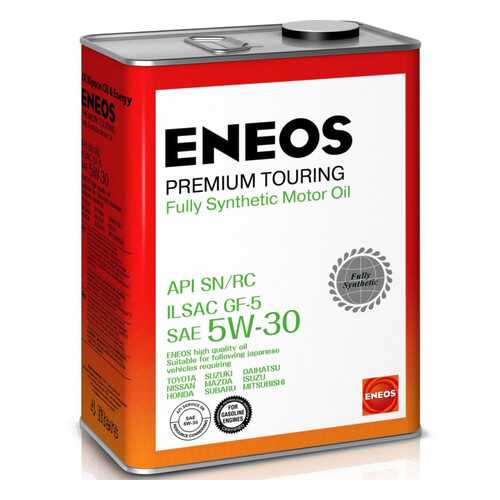 ENEOS Масло Моторное Синтетическое Для Бензиновых Двигателей Super Touring 100 Synt.Sn 5w в Несте Ойл