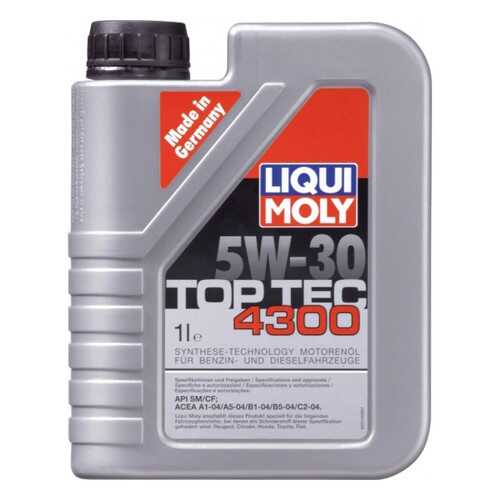 Масло Моторное Liqui Moly Top Tec 4300 5w-30, 1l Liqui moly арт. 2323 в Несте Ойл