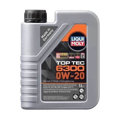 Масло моторное Liqui moly Top Tec 6300 0W-20 1л в Несте Ойл