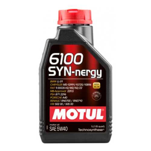 Масло моторное Motul 6100 Syn-Nergy 5W40 1 л 107975 в Несте Ойл