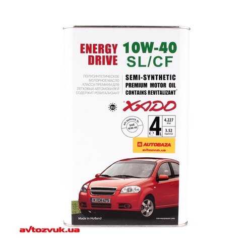 Масло моторное XADO Atomic Oil 10W-40 SL/CF 4л XADO XA20244 в Несте Ойл