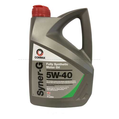Моторное масло Comma syner-g 5W-40 4л в Несте Ойл
