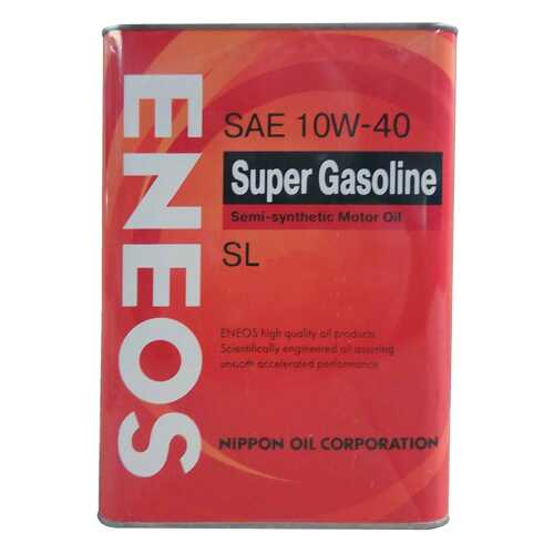 Моторное масло Eneos Super Gasoline Semi-Synthetic SAE 10W-40 4л в Несте Ойл