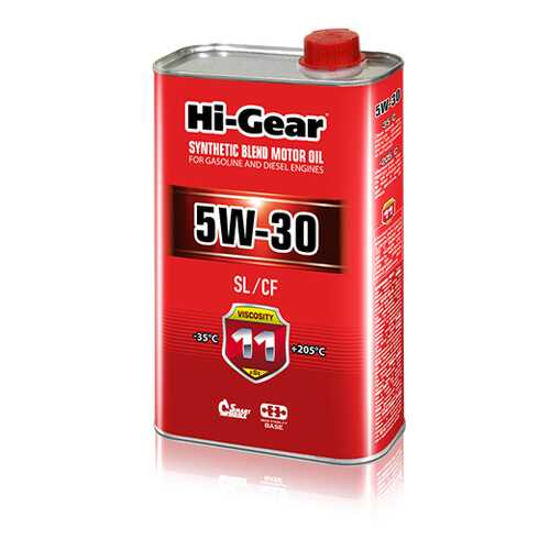 Моторное масло Hi-Gear SL/CF 5W-30 1л в Несте Ойл