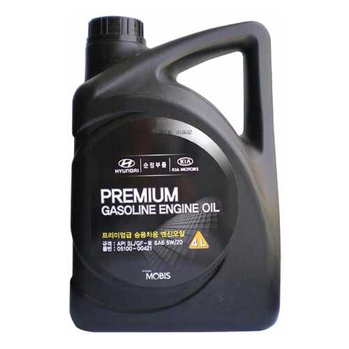 Моторное масло Hyundai-KIA Premium Gasoline 5W-20 4л в Несте Ойл