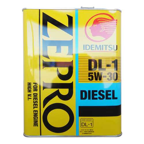 Моторное масло Idemitsu Zepro Diesel DL-1 5W-30 4л в Несте Ойл