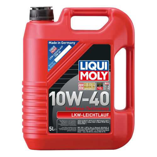 Моторное масло Liqui moly LKW-Leichtlauf-Motoroil Basic 10W-40 5л в Несте Ойл