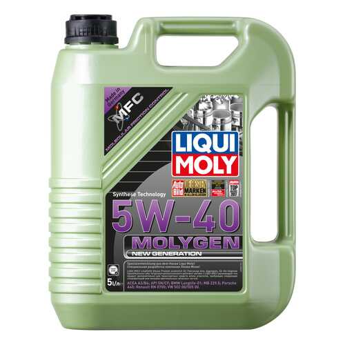 Моторное масло Liqui moly Molygen New Generation 5W-40 5л в Несте Ойл