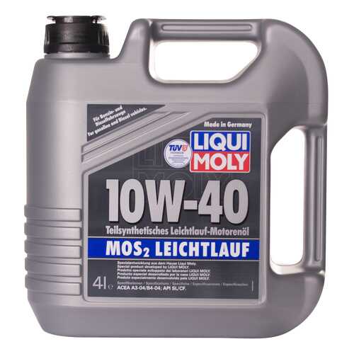 Моторное масло Liqui moly MoS2 Leichtlauf 10W-40 4л в Несте Ойл