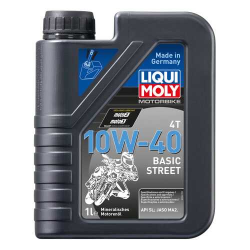 Моторное масло Liqui moly Motorbike 4T Basic Street 10w-40 1л в Несте Ойл