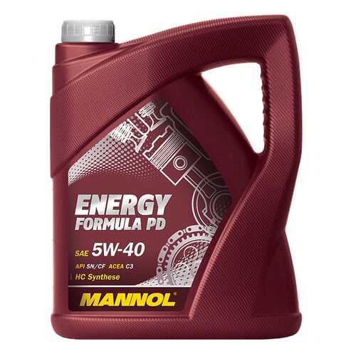 Моторное масло Mannol Ehergy Formula PD 5W-40 5л в Несте Ойл