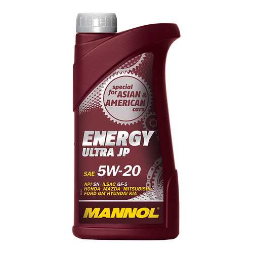 Моторное масло Mannol Energy Ultra JP 5W-20 1л в Несте Ойл