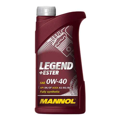 Моторное масло Mannol Legend Ester 0W-40 1л в Несте Ойл