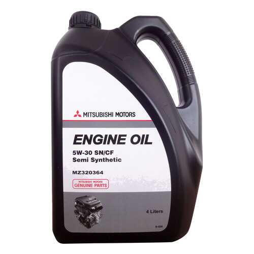 Моторное масло Mitsubishi Engine Oil Semi-Synthetic 5W-30 4л в Несте Ойл