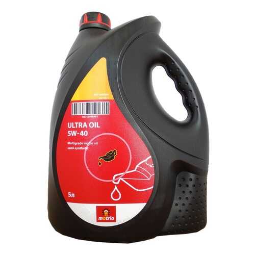 Моторное масло Motrio Ultra Oil 5W-40 5л в Несте Ойл