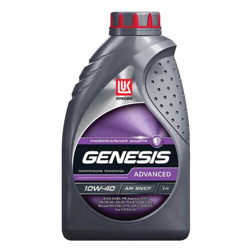 Моторное масло полусинтетическое Lukoil Genesis Advanced 10W-40 1л в Несте Ойл