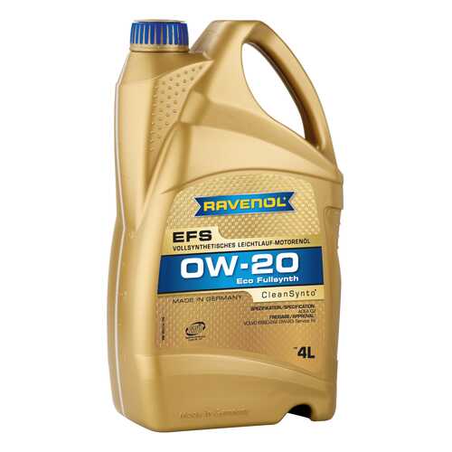 Моторное масло Ravenol EFS EcoFullSynth SAE 0W-20 4л в Несте Ойл