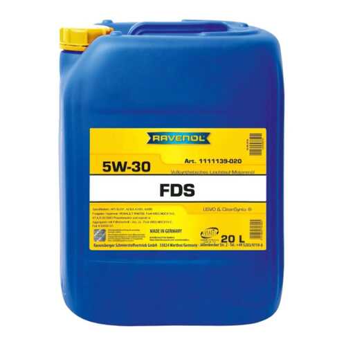 Моторное масло RAVENOL FDS SAE 5W-30 ( 20л) new в Несте Ойл