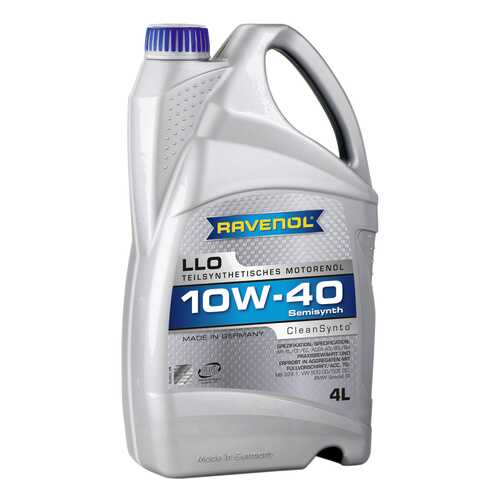 Моторное масло Ravenol LLO SAE 10W-40 4л в Несте Ойл
