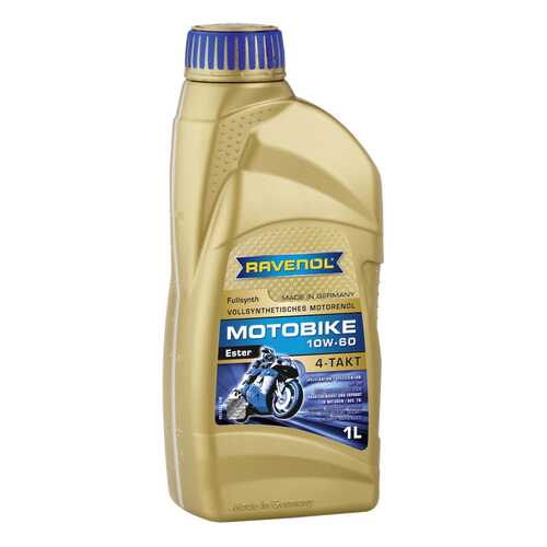Моторное масло Ravenol Motobike 4-T Ester 10W-60 1л в Несте Ойл