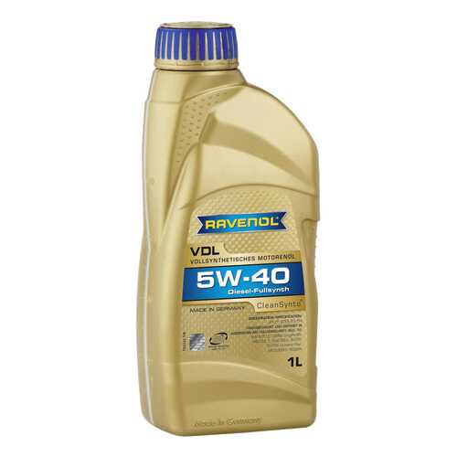 Моторное масло Ravenol VDL SAE 5W-40 1л в Несте Ойл