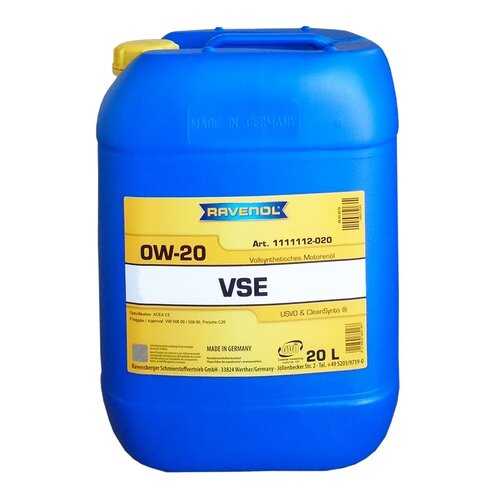 Моторное масло Ravenol VSE SAE 0W-20 20л в Несте Ойл