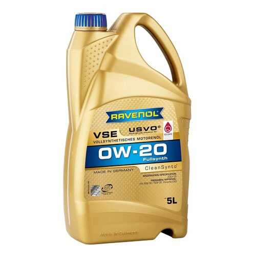 Моторное масло Ravenol VSE SAE 0W-20 5л в Несте Ойл