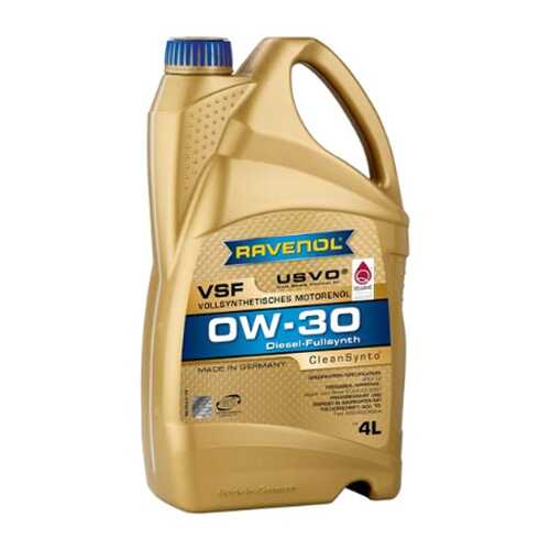 Моторное масло RAVENOL VSF SAE 0W-30 (4л) в Несте Ойл
