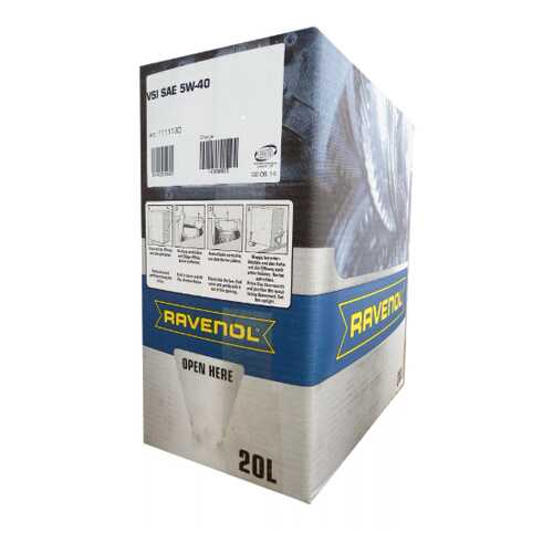 Моторное масло RAVENOL VSI SAE 5W-40 (20л) ecobox в Несте Ойл