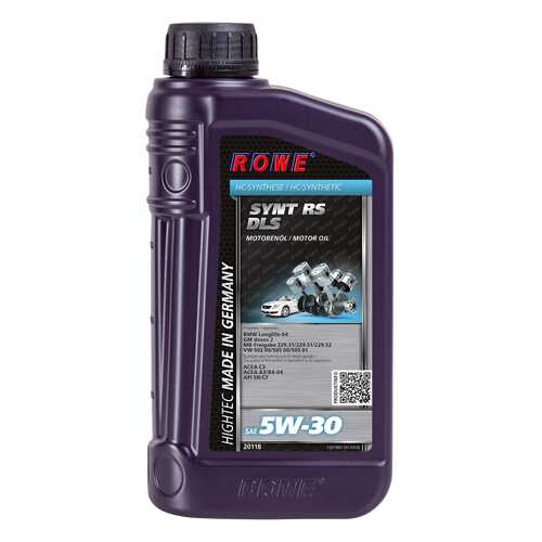 Моторное масло Rowe Hightec Synt RS DLS 5W-30 1л в Несте Ойл