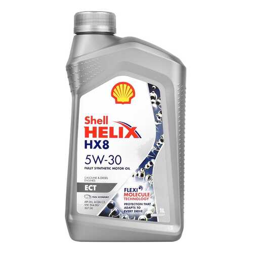 Моторное масло Shell Helix HX8 ECT 5W-30, 1 л, синтетическое в Несте Ойл